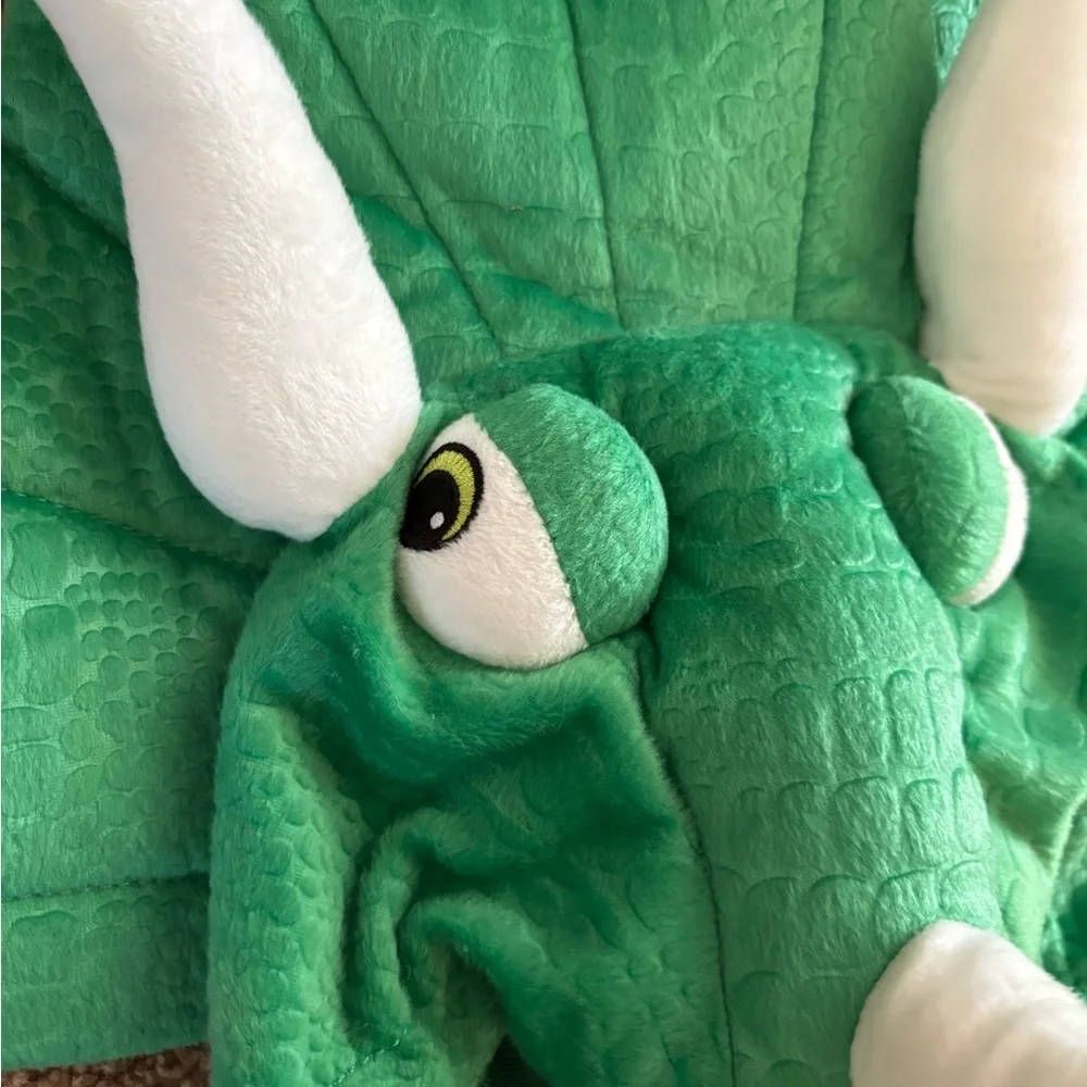 Target Baby Triceratops Dino Warm Infant Halloween Costume 12-18MO Hood Tail - Picture 6 of 7